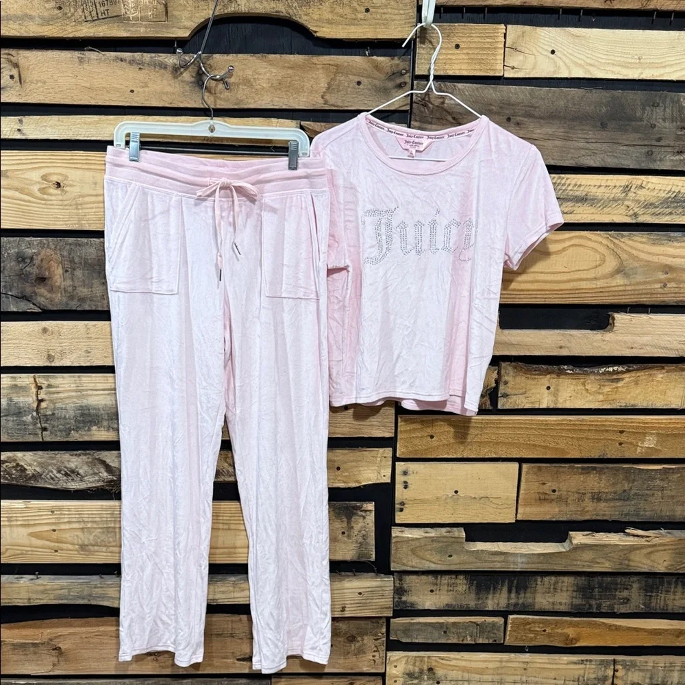 Vintage Y2K‎ Juicy Couture Velour Sleepwear Set Women’s Size Large Loungewear